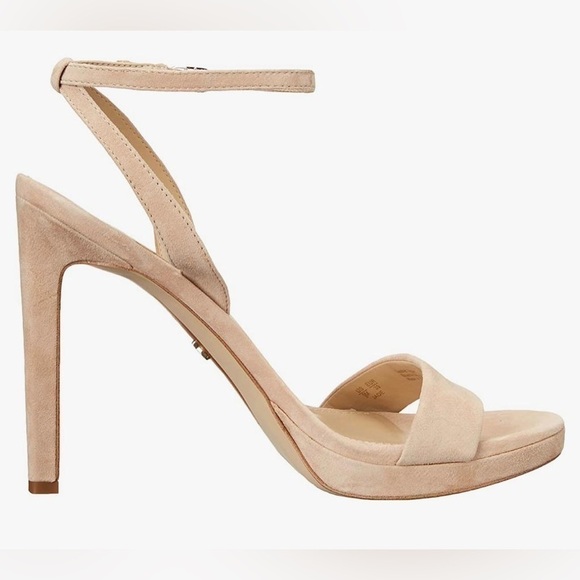 Nib Sam Edelman Jade Suede Heeled Suede Sandals - Picture 4 of 14